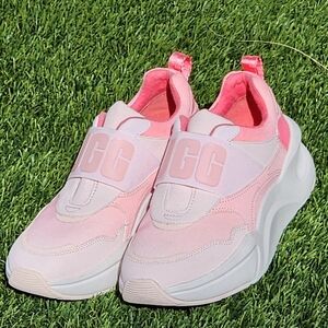 UGG Women's La Flex Gradient Logo Chunky Pink Platform Sneakers Size 7